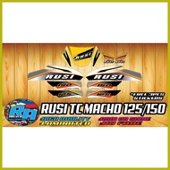⇦ ┘ ℗ Rusi TC Macho 125/150 TMX Style Decals