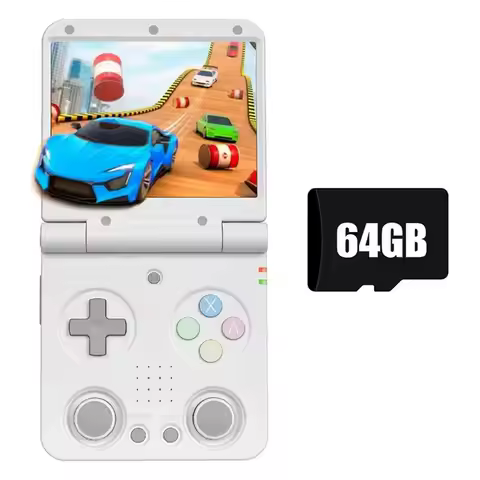 BNVN-Portable Retro Handheld Game Console Flip V2 64GB 3.5" IPS Screen Open Source -Compatible Game 