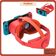 YUJINX VR Headset, Upgraded HD Lenses Virtual Reality Glasses, Sturdy Adjustable Head Strap Game Acc