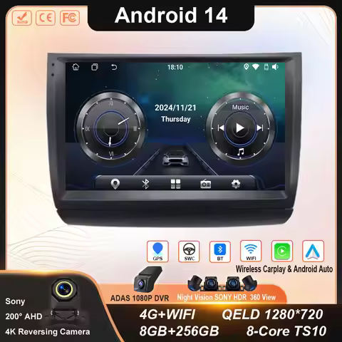 Android 14 For Toyota Prius 20 2003-2009 Auto Radio Multimedia Stereo head unit Player Navigation Sc