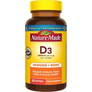 NatureMade Vitamin D3 2,000IU (50 Micrograms), 90 Vitamin D Soft Capsules 3FN1