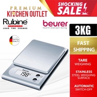 Beurer Stainless Steel Kitchen Scale Up To (3 kg) KS22