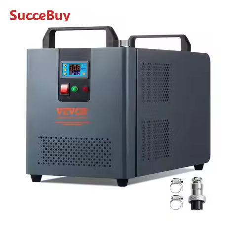 SucceBuy Industrial Water Chiller KH-6000 200W with Compressor 12 L Water Tank Capacity 7.8 L/min CO