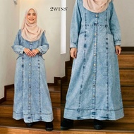 [2WINS] Aysha Denim Dress