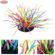 XUESHAN Silicone Anemone Coral, Silicone Colorful Artificial Sea Anemone Coral, Ornament Luminous Fe