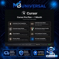 Cursor Pro Plan 1 Month | Private Account | Unlimited Tab Completion | AI Code Editor | GPT-4o + Cla