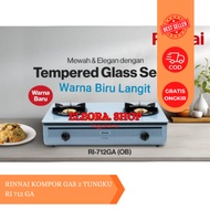 RINNAI 2-BURNER STOVE RI-712GA (B) LARGE FLAME OFFICIAL WARRANTY GOOD QUALITY