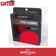 Gator Headliner Series 10 Foot (3 Meter) Straight to Straight Quiet Instrument Cable