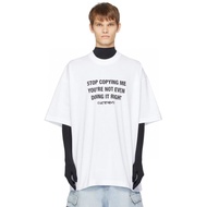 VETEMENTS 24ss “STOP COPYING Me” letter logo printing design short sleeved Tshirt VETEMENTS shirt