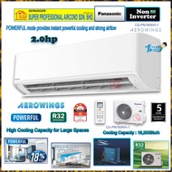 Panasonic Non Inverter Aircond CS-PN18XKH-1 &amp; CU-PN18XKH-1 ((2.0hp)) R32 Non Inverter Air Conditioner ((Pwp)) Installation Services (Only with in Klang Valley)