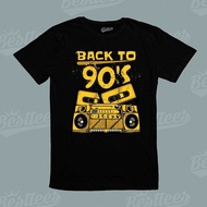 Flex Unseix Summer Mens Retro Music Rock Band Back To 90 90S 90'S T-Shirt