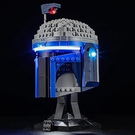 GEAMENT LED Light Set Compatible with Lego Jango Fett Helmet (Helmet) 75408 Building Blocks Model (M