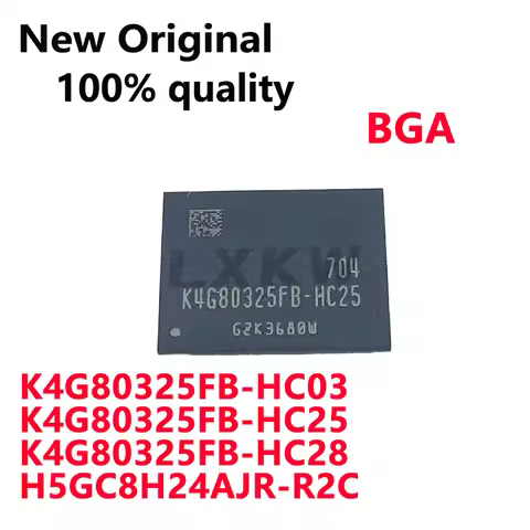 1/PCS New Original K4G80325FB-HC03 K4G80325FB-HC25 K4G80325FB-HC28 H5GC8H24AJR-R2C In Stock