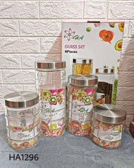 TERLARIS!!! TOPLES SET HA GLASS 4PIECES / TOPLES KACA / TOPLES SERBAGUNA / TOPLES PERMEN