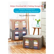 Large Fabric Folding Storage Boxes Matching Closet Storage Boxes