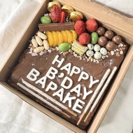 ready Brownies Fruit &amp; Choco Birthday / Ulang Tahun (Baca Deskripsi)