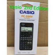 CASIO FC 200V  2nd EDITION FINANCIAL CALCULATOR