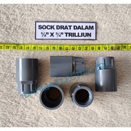 SOCK DRAT IN 1/2" X 3/4" TRILLION