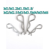 【HN】B-pin R-pin Elastic closed opening pin Stainless steel wave pin R-pin card pin Hairpin lock pin 