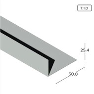 1" x 2" Aluminum Unequal Angle Bar NA Aluminium Angle Corner L Shape Aluminum L Bar DIY Home Improvement