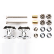 💯Tamiya #15418 - JR Double Aluminum Rollers - w/Rubber Rings (13-12mm)  [15418]