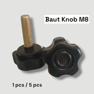 Type 1 - Baut Knob Bintang M8 Baut Adjustet / Baut Bintang Knob Tebal Best Quality