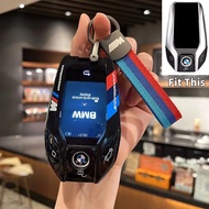 BMW G30 G31 G32 G11 G12 X3 X4 X5 X7 I8 ABS Carbon Fiber LED Display Smart Key Cover Protective Case