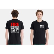 Firefighter Tshirt - Fire Sirens Grovers Federal Q Fire Department Tshirt Fire HBEH