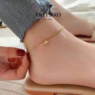 ARTPHRO Small bean titanium steel anklet for woman
