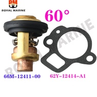 6G8-12411 Thermostat 60Β°C 66M-12411-00-00 66M-12411-01-00 for Yamaha 4-Stroke 2.5HP 4HP 8HP 15HP 30H