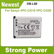YDLBAT 700mAh D-Li88 DB-L80 Battey For Sanyo VPC-CG10 VPC-CG20 For PENTAX VPC-CG88 CG100 P70