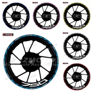 For Z750 Motorcycle Wheel Logo Decal Decoration 17 Inch Wheel Frame Z750 Z 750 Wheel Rim Reflective 