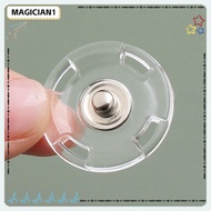MAGICIAN 10Pcs Fastener, Invisible Transparent Snap Button, DIY Acrylic Round Snap Fastener