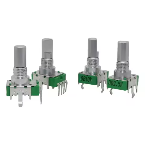 3pcs 360 degree Rotary Potentiometer RK11 ALPHA RV112FF 0B10K 0B2.5K 4Pins AKAI APC40 APC40MK2 Shaft