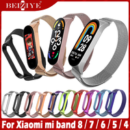 Đối với For Xiaomi Mi Band 8 7 6 Thép không gỉ Đối với Xiaomi MiBand 7 MiBand 6 NFC Kim loại Từ tính