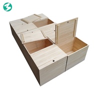 7WLO Wooden Box Storage Box Storage Box Stool Multi-Functional Solid Wood Box Bed Tatami Box Finishing