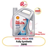 Shell Helix HX8 5W-40 / 5W40 Fully Synthetic Engine Oil 4 Liter ( Untuk Pasaran Malaysia )