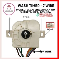 Universal 7-Wire Semi Auto Washer Wash Timer | 15-Minute Clockwise & Anti-Clockwise Auto Reversing S