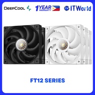 DeepCool FT12 Series High-Performance 120mm PWM Fan 3in1 75CFM FDB 2150RPM Black/White itw