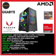 GAMING OFFICE VALUE PC DESKTOP AMD RYZEN 3 3200G/8GB/16GB/256GB SSD/512GB SSD/AMD Vega 8/600W
