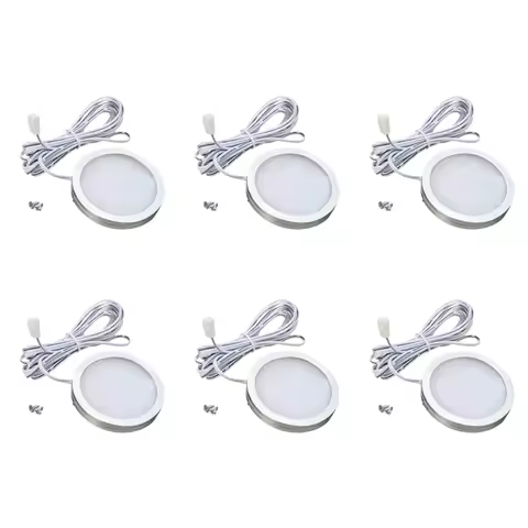 LICE-6X 12V LED Light Rv Camper Trailer Boat Interior Ceiling Down Roof Lamp Warm White