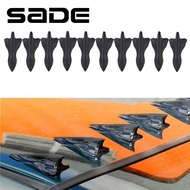 SADE 10Pcs Universal Rear Roof Shark Fins Spoiler Wing Kit Car Roof Spoiler Bumper Spoiler Shark Fin
