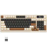 FREE WOLF M96 Wireless Mechanical Keyboard – Bluetooth/2.4G Dual Mode Gradient Keycaps OLED Screen L