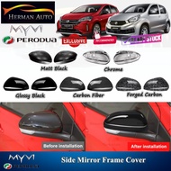 HermanAuto Perodua Myvi Gen3 Mg3 2018-2022 Myvi G3 New Facelift Side Mirror Cover Garnish Accessorie