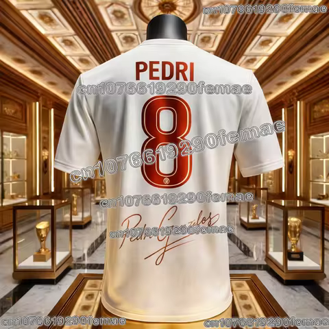 2026 Special Edition Pedri No.8 Football Jersey Fan Favorite Soccer Shirt Quick Dry Breathable Comfo