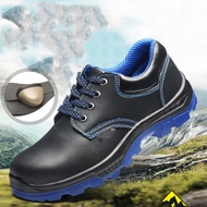 รองเท้าเซฟตี้ หัวเหล็ก หนังเทียม PU ไซส์ 35-47 คุณภาพดี