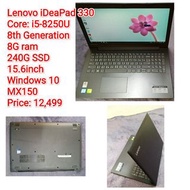 Lenovo iDeaPad 330Core: i5-8250U8th Generation