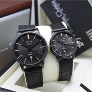 Jam tangan couple alexandre christie AC 1024 kulit 100%