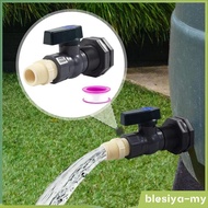 [BlesiyaMY] Rain Barrel Spigot 3/4inch Bulkhead Fitting Adapter for Pools Garden Barrels