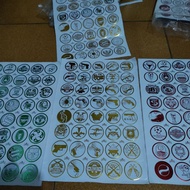 Tajos Warna Chrome isi 40 pcs / Tajos besi Tebal warna mengkilap / mainan Tradisional / Mainan Jadul